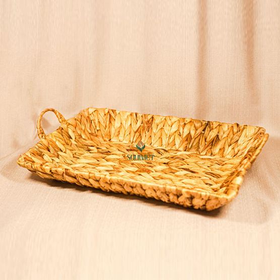 Strong and vintage water hyacinth basket for home decor