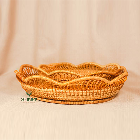 Design rattan fruit basket (set of 2 basket)