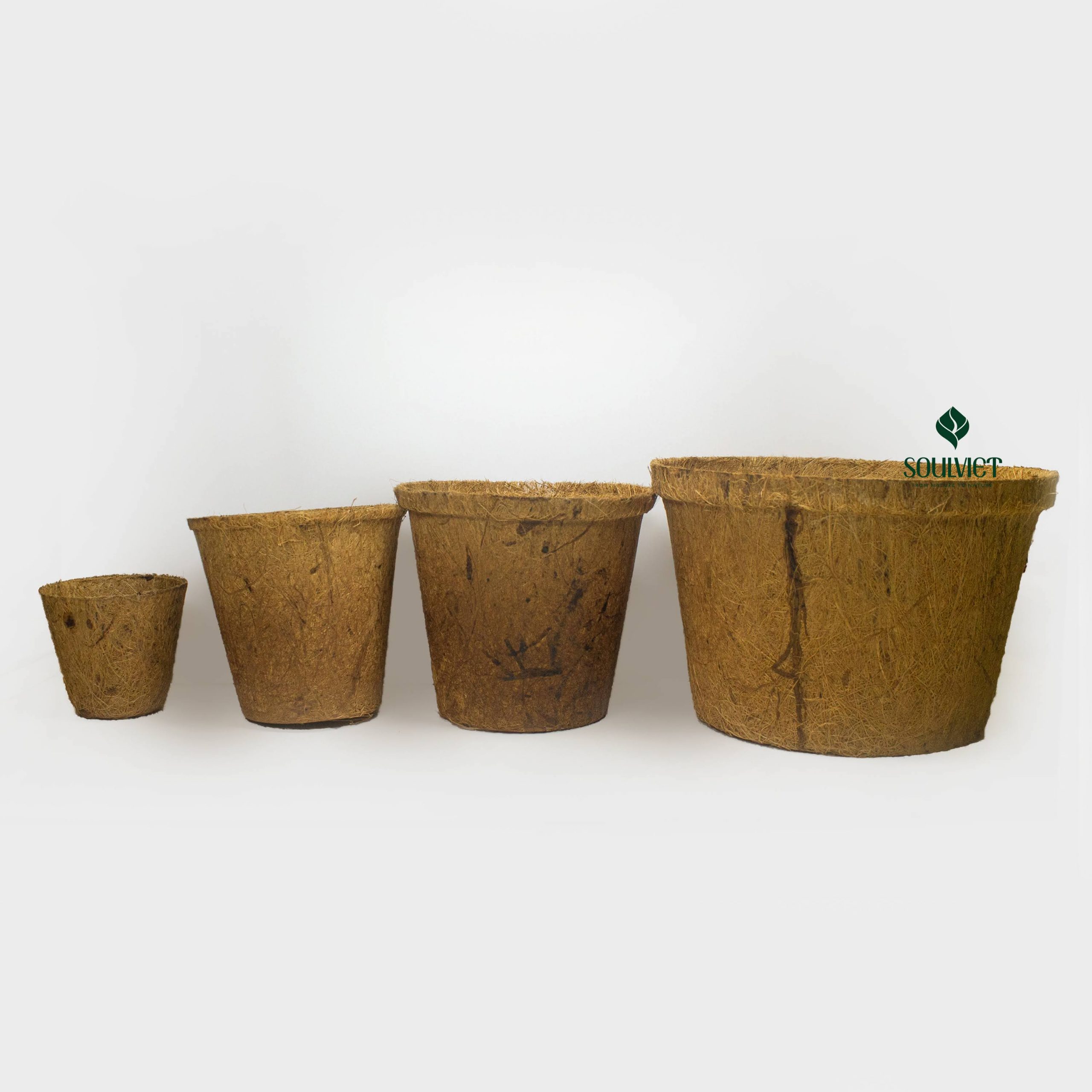 Round Coconut Coir Pots